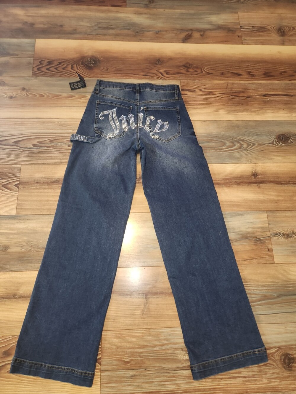 Juicy Couture Wide Leg Women's Jeans in Faded Blue Size 1/25 - Picture 2 of 6